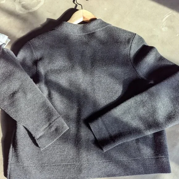 Sézane Betty Cardigan | Charcoal Grey | S - Picture 11 of 15